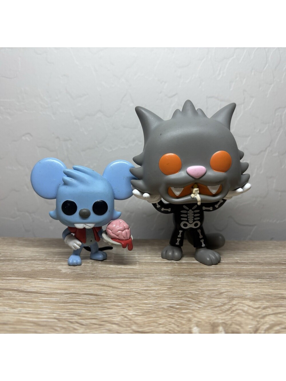 Funko Pop Simpsons Treehouse of Horror Itchy & Scratchy Skeleton Vinyl Figures